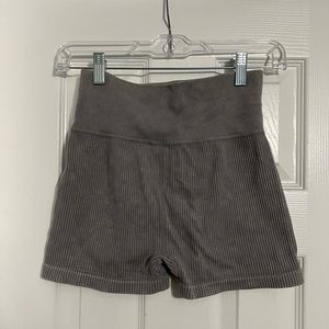 Grey Biker Shorts